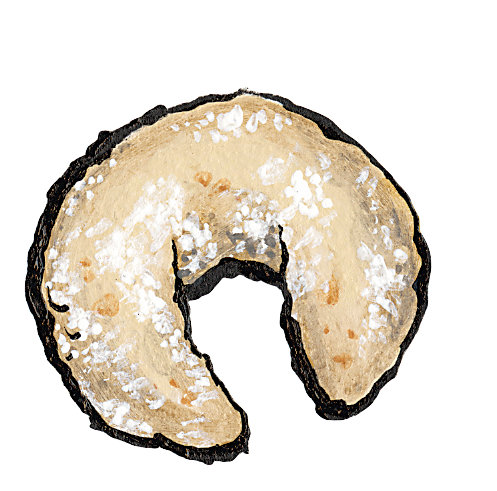 Almond Kifli illustration