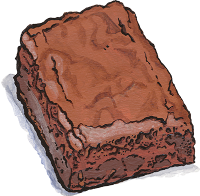 black magic brownie illustration
