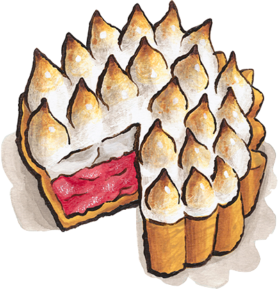 ele's berry bright tart illustration