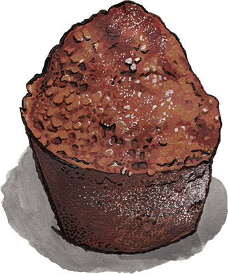 pumpkin muffin illustration