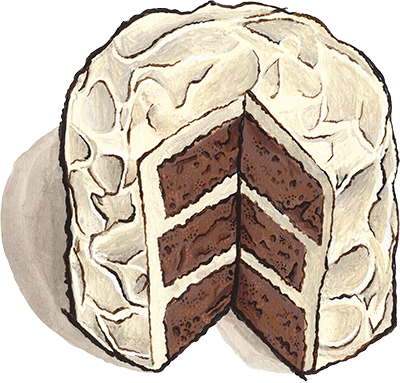 Townie Brownie cake illustration